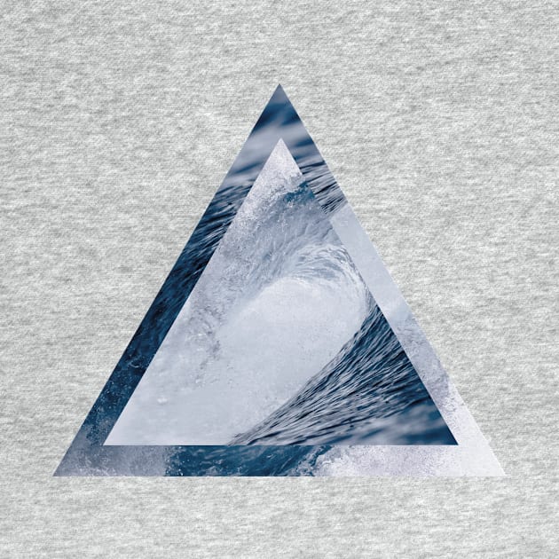 Big Wave Triangle - Geometric Design by EdifyEra